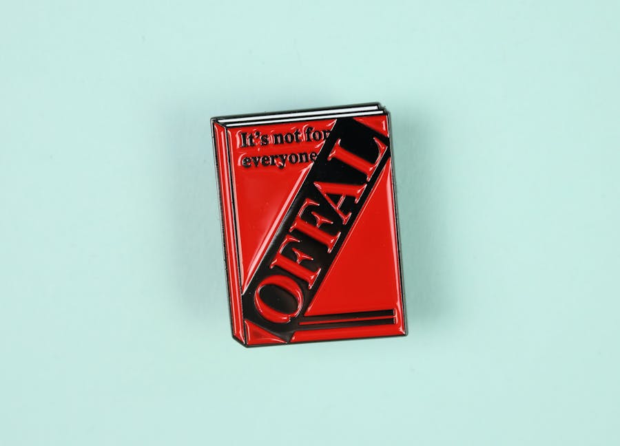 Offal magazine pin badge
